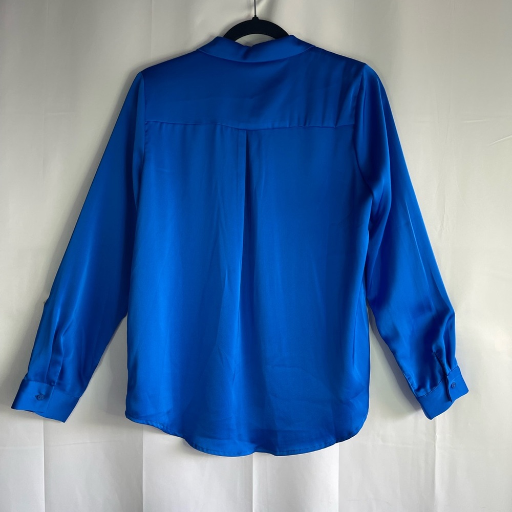 Skies Are Blue Royal Blue Blouse - Picture 4 of 7